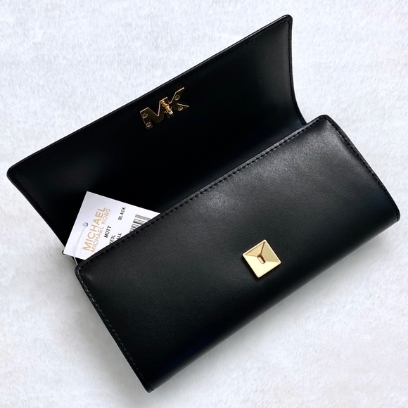 NEW MICHAEL KORS Large Black Leather Wallet - Picture 3 of 10